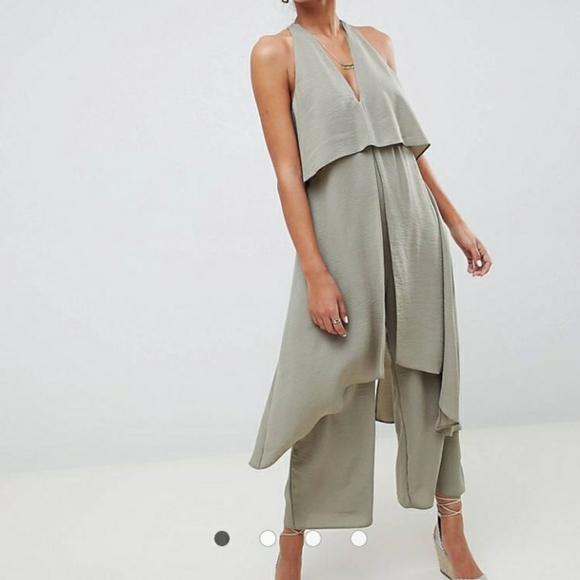 ASOS Dresses & Skirts - NEW ASOS DESIGN jumpsuit with multi layers size 2
